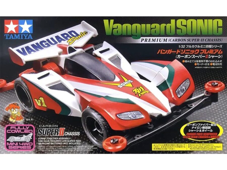 田宫 19435 1/32 迷你四驱车 先驱音速 Vanguard Sonic Premium (碳纤维 Super-II 底盘) - 图片 2