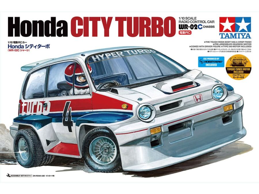 田宫 58611 1/10 RC遥控车 本田 City Turbo (WR-02C底盘) - 图片 2