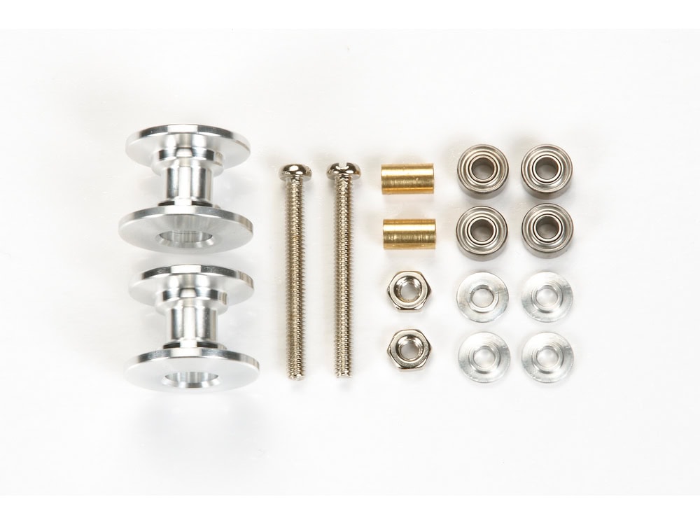 95379a 田宫 95379 1/32 迷你四驱车 Lightweight Double Aluminum Rollers (13-12mm) - 图片 1