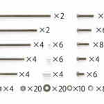 田宫 95233 1/32 迷你四驱车 Black Plated Screw Set