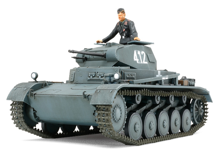 Tamiya 32570 1/48 German Panzerkampfwagen II Ausf.A/B/C Model Kit ...