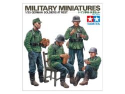 田宫 35129 1/35 德国 士兵休息套装 - 图片 2