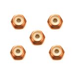 田宫 95556 2mm 铝制锁紧螺母 (橙色, 5个)
