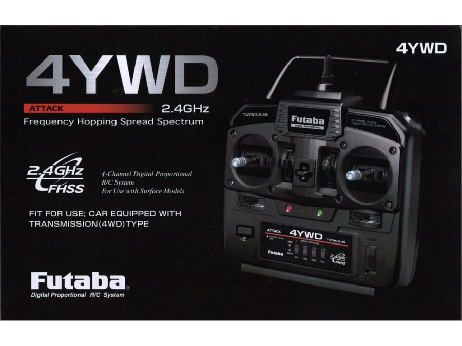 双叶 Futaba 4YWD 2.4GHz FHSS规格 4频道 遥控发射器 连R214GF-E接收器套装 - 图片 2
