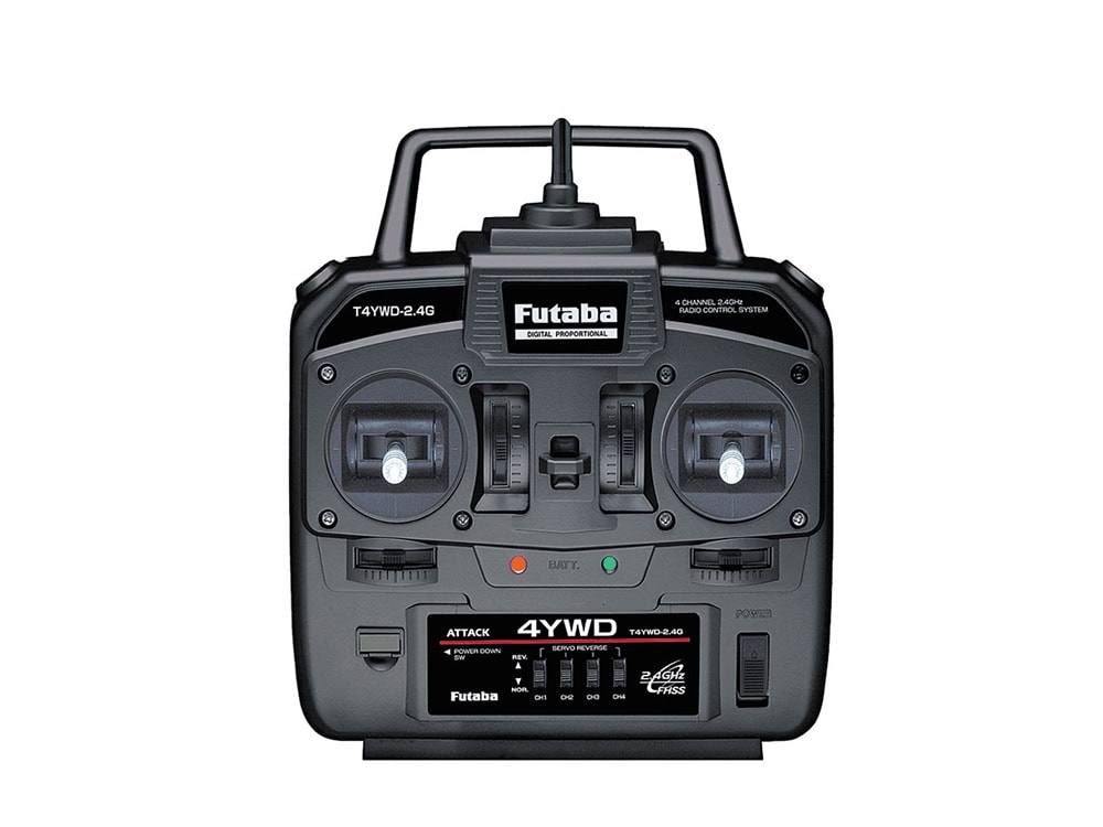 FP 4YWDa 双叶 Futaba 4YWD 2.4GHz FHSS规格 4频道 遥控发射器 连R214GF-E接收器套装 - 图片 1