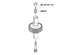 田宫 22029 TD4 差速器螺帽&螺丝套装 - 图片 2