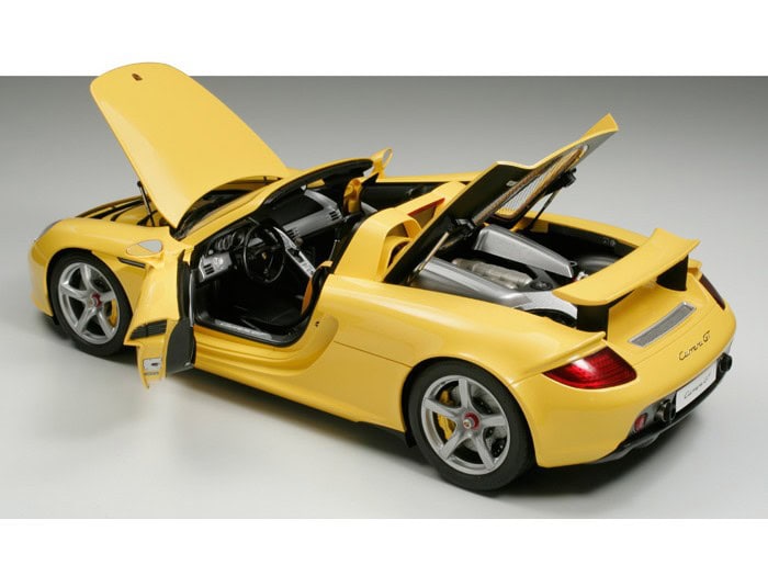 23207_1 田宫 23207 1/12 保时捷 Carrera GT 黄色版(半拼装款) - 图片 1