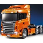 田宫 23689 1/14 RC遥控拖挂车 RTR 斯堪尼亚 R620 6x4 Highline 全面运行套装 (完成品/橙色）