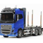 田宫 23805 1/14 RC遥控拖挂车 RTR 沃尔沃 FH16 6x4 木材卡车 全面运行套装 (完成品)