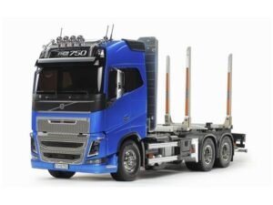 田宫 23805 1/14 RC遥控拖挂车 RTR 沃尔沃 FH16 6x4 木材卡车 全面运行套装 (完成品)