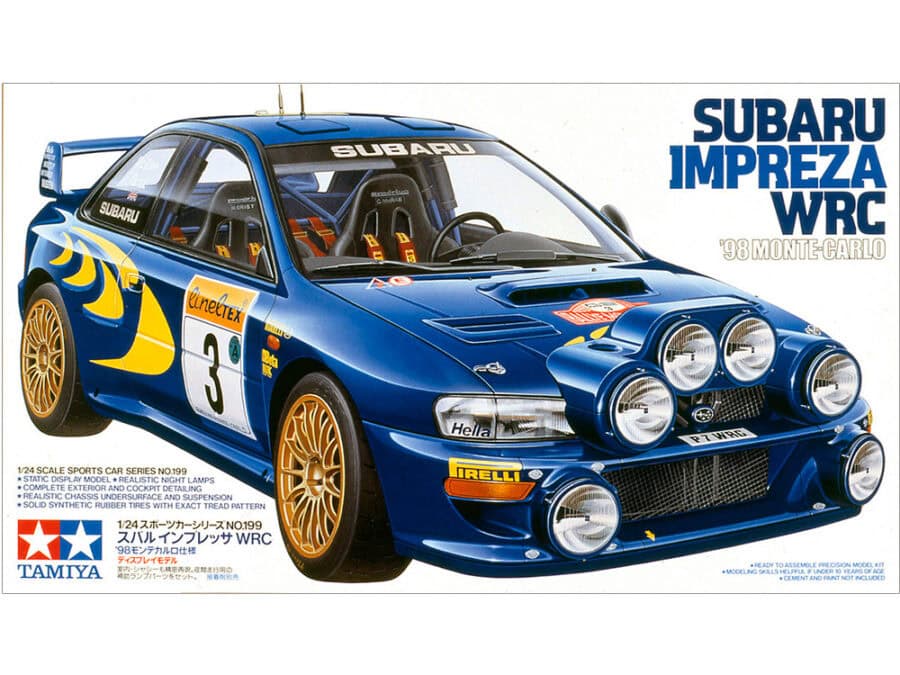 田宫 24199 1/24 斯巴鲁 翼豹 WRC '98 蒙特卡洛 - 图片 2