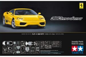 田宫 24299 1/24 法拉利 360 Modena 黄色版 - 图片 2
