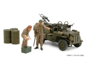 田宫 25423 1/35 英军 SAS 指挥车 1944 (带2个士兵人偶)