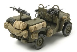 田宫 25423 1/35 英军 SAS 指挥车 1944 (带2个士兵人偶) - 图片 3