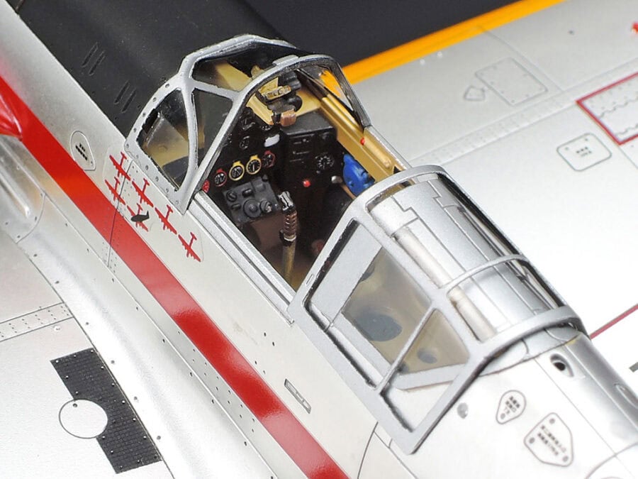 田宫 25424 1/48 川崎 三式战斗机 飞燕I型丁 镀银版本（带迷彩贴纸） - 图片 5