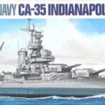 田宫 31804 1/700 美国海军 重巡洋舰 CA-35 印第安纳波利斯号