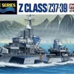 田宫 31908 1/700 德国 驱逐舰 Z级 (Z37-39) 巴巴拉改修计划 2舰套装