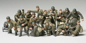 田宫 32521 1/48 二战 苏联 坦克搭乘步兵套装 - 图片 2