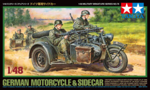 田宫 32578 1/48 德国 军用摩托车和挎斗 - 图片 2
