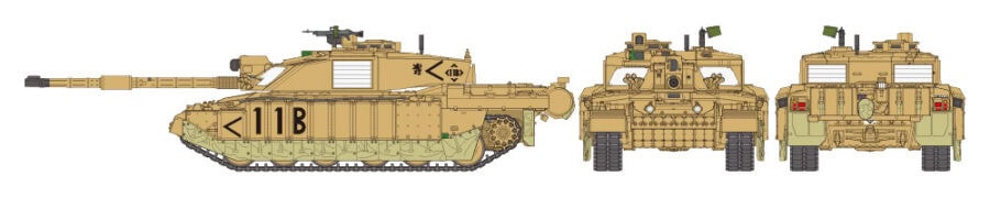 田宫 32601 1/48 英军 挑战者2主战坦克 伊拉克战争规格 - 图片 11