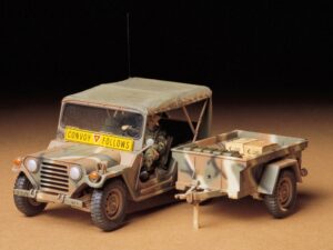 田宫 35130 1/35 美国 M151A2 福特穆特 带M416货运拖车