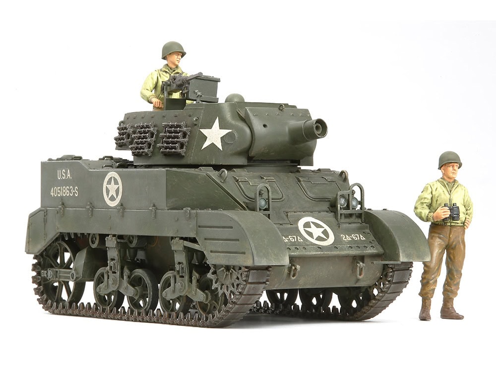 35312_1 田宫 35312 1/35 美国 M8自走榴弹炮 等待出击套装(带3人偶) - 图片 1
