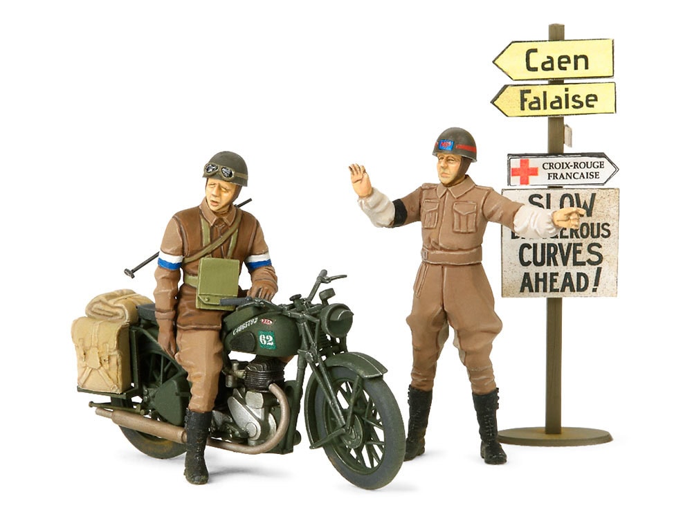 35316_1 田宫 35316 1/35 英国 军用摩托车 BSA M20 带军警套装 - 图片 1
