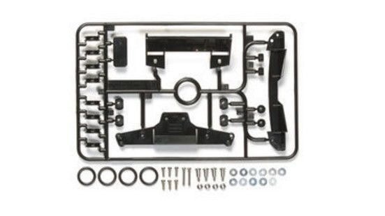 4079817b853c5316bc84f995f5773f95 田宫 95252 1/32 迷你四驱车 Aero Hi-Mount Roller Set (Black) - 图片 1