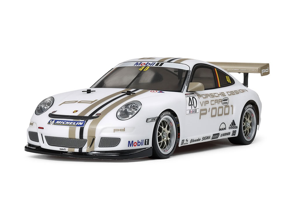 47429_1 田宫 47429 1/10 RC遥控车 保时捷 911 GT3 超级杯VIP车 2008 (TT-01 Type-E底盘) - 图片 1