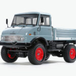 田宫 47465 1/10 RC遥控车 梅赛德斯-奔驰 乌尼莫克 406 U900系列 蓝灰色已上色车身版 (CC-02底盘)