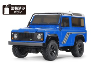 田宫 47478 1/10 RC遥控车 4WD 1990 路虎 卫士90 (已上色浅蓝车壳) (CC-02底盘)