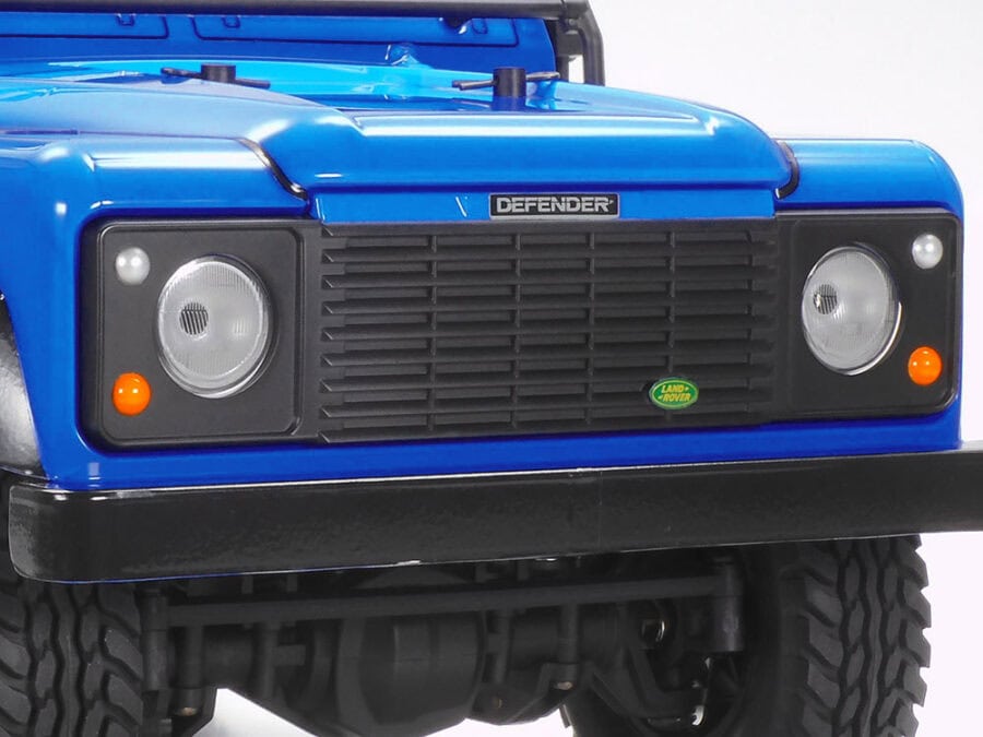 田宫 47478 1/10 RC遥控车 4WD 1990 路虎 卫士90 (已上色浅蓝车壳) (CC-02底盘) - 图片 3