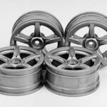 田宫 51071 拱形5辐轮圈 4件（银色) (24mm/偏移+2mm）
