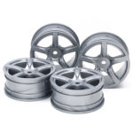 田宫 51072 拱形5辐轮圈 4件 (银色) (24mm/偏移±0)