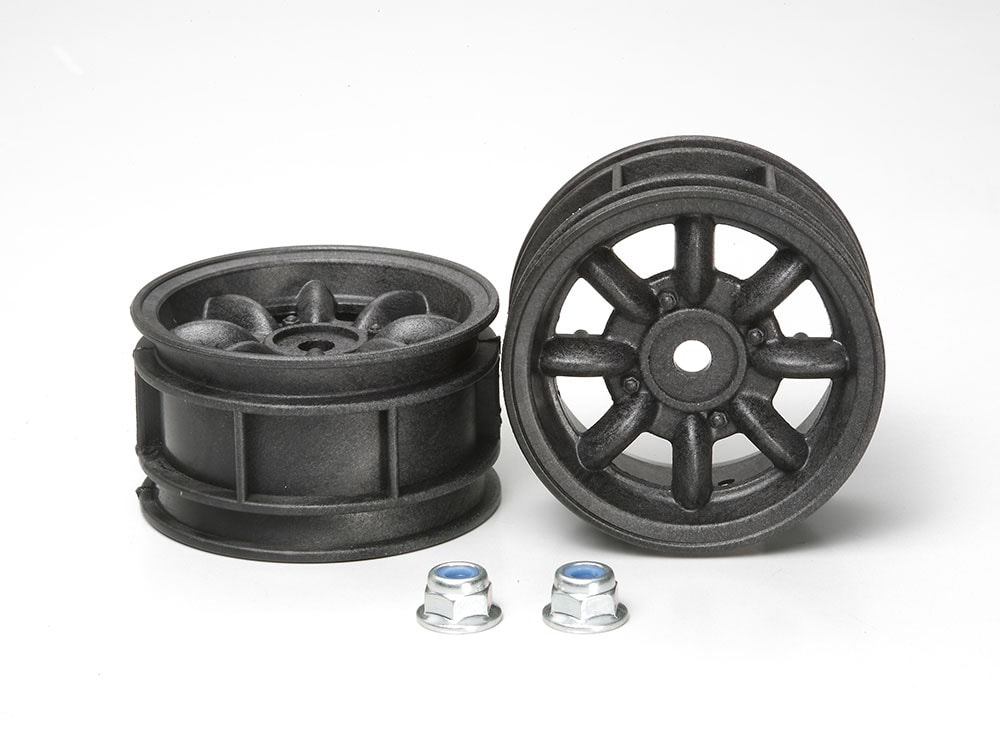 53341_1 田宫 53341 M-Chassis 8-Spoke Wheels 2pcs. (碳强化) - 图片 1
