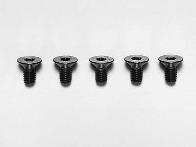 53771_1 田宫 53771 RC 3x6mm 沉头六角螺丝 (蓝色/5pcs) - 图片 1