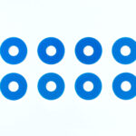 田宫 54573 0.75mm Wheel Spacer Blu *8