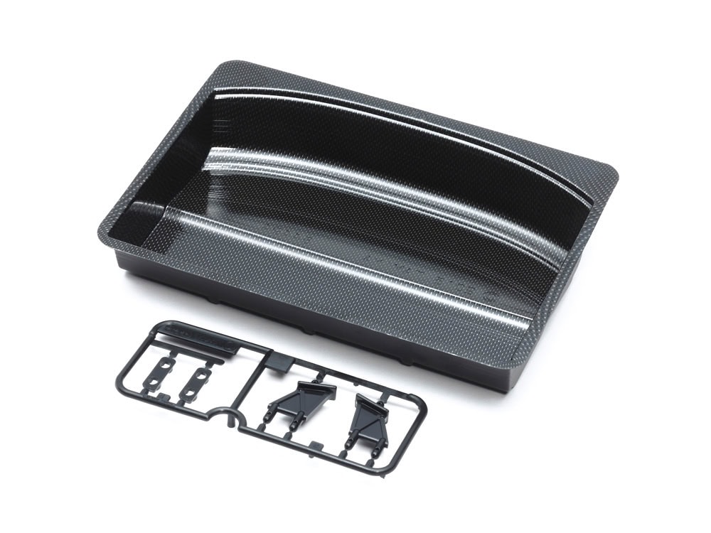 54688_1 田宫 54688 1/10 RC遥控车 Racing Wing Set 2 (Carbon Pattern) - 图片 1