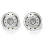 田宫 56517 RC遥控拖挂车用 电镀前轮轮圈(22mm/消光)