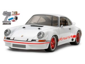 田宫 57874 1/10 RC遥控车 XB完成品 保时捷 911 卡雷拉 RSR “白色版”（TT-01 Type-E底盘）