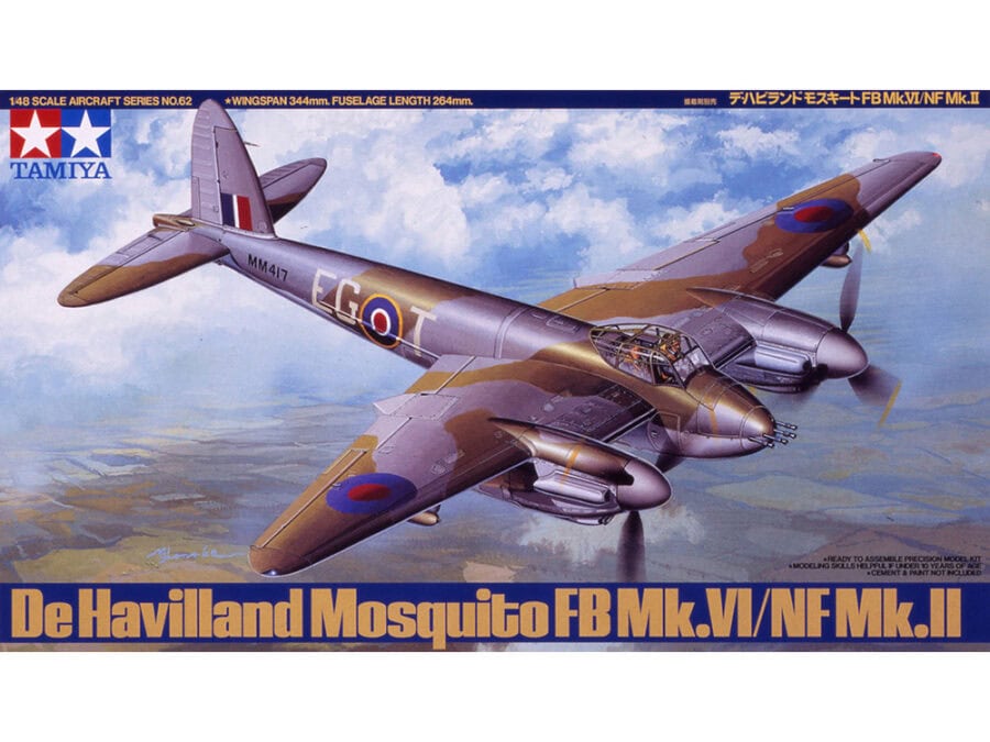 田宫 61062 1/48 德哈维兰 蚊式轰炸机 FB Mk.VI/NF Mk.II - 图片 2