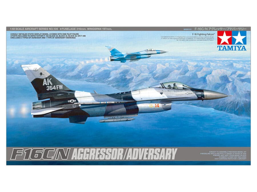 田宫 61106 1/48 F-16C/N "侵略者中队/敌对者部队" - 图片 2