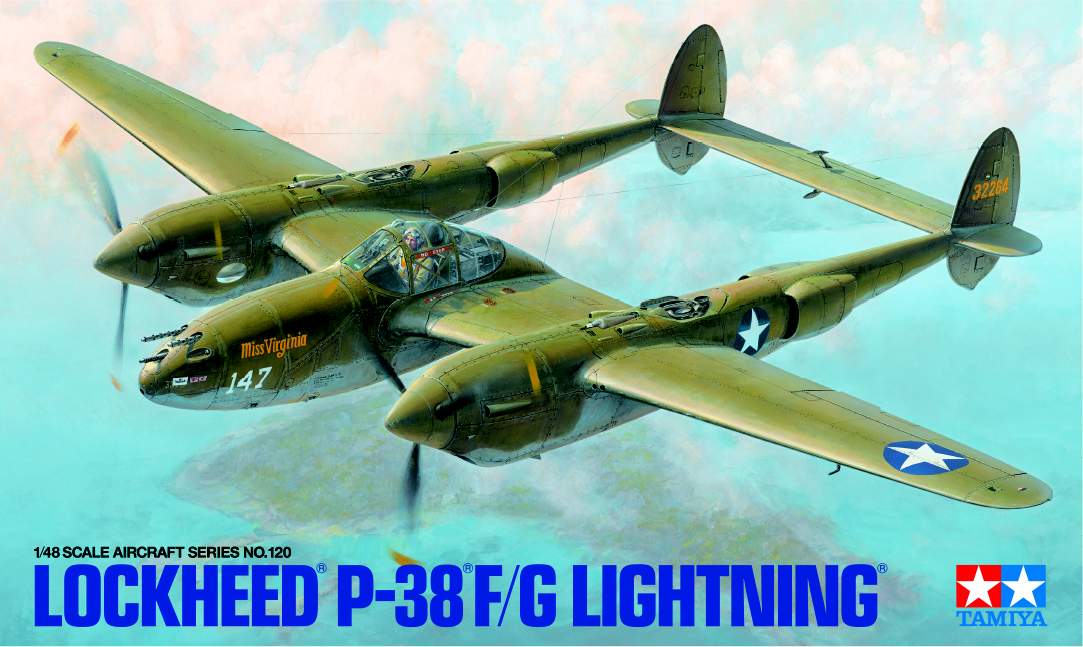 61120 田宫 61120 1/48 洛克希德 P-38 F/G 闪电式战斗机 - 图片 1