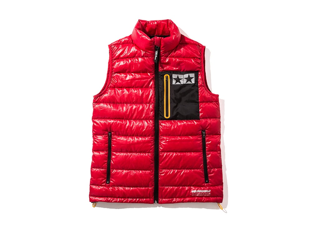 67395_1 田宫 X JUN WATANABE LOGO DOWN GILET (Red) 67395(S) 67396(M) 67397(L) 67398(XL) - 图片 1