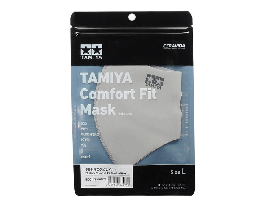 田宫 Face Mask 口罩(尺寸M/L/XL) 黑/灰/白 - 图片 3