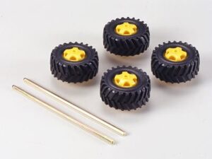 田宫 70101 工程车轮胎组(直径36mm) - 图片 2