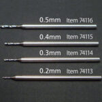 田宫 74114 细枢轴钻头0.3mm 柄1mm