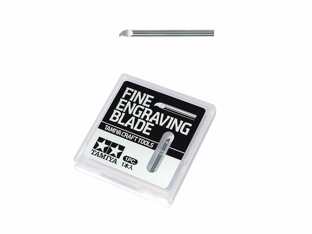 74147 田宫 74147 超坚硬精细雕刻刀片0.4mm - 图片 1