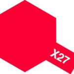 田宫 81527 Tamiya Color 水性油漆 X-27 透明红