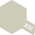 田宫 81532 Tamiya Color 水性油漆 X-32 钛银色